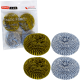 Set 4 bureți inox rotunzi 44 g